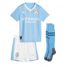 Manchester City Kevin De Bruyne #17 Hemmatröja Barn 2023-24 Kortärmad (+ Korta byxor)